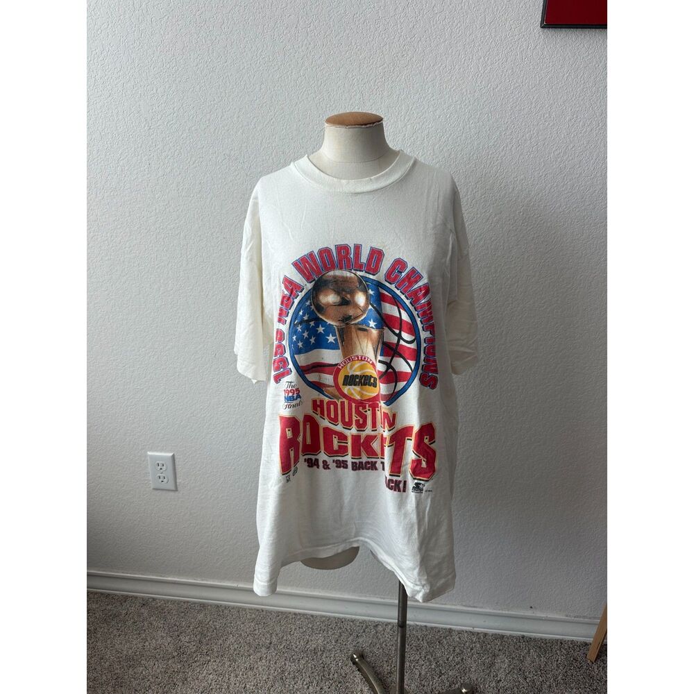 Vintage Starter NBA 1995 Houston Rockets ‘94-95 World Champion Shirt
